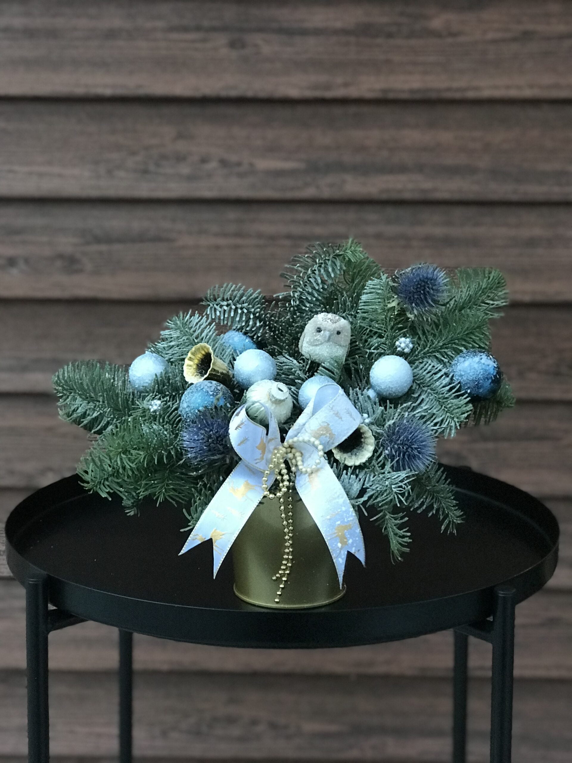 Новогодняя композиция #4013 - цветы, цветы гомель, доставка цветов гомель, купить цветы, доставка цветов