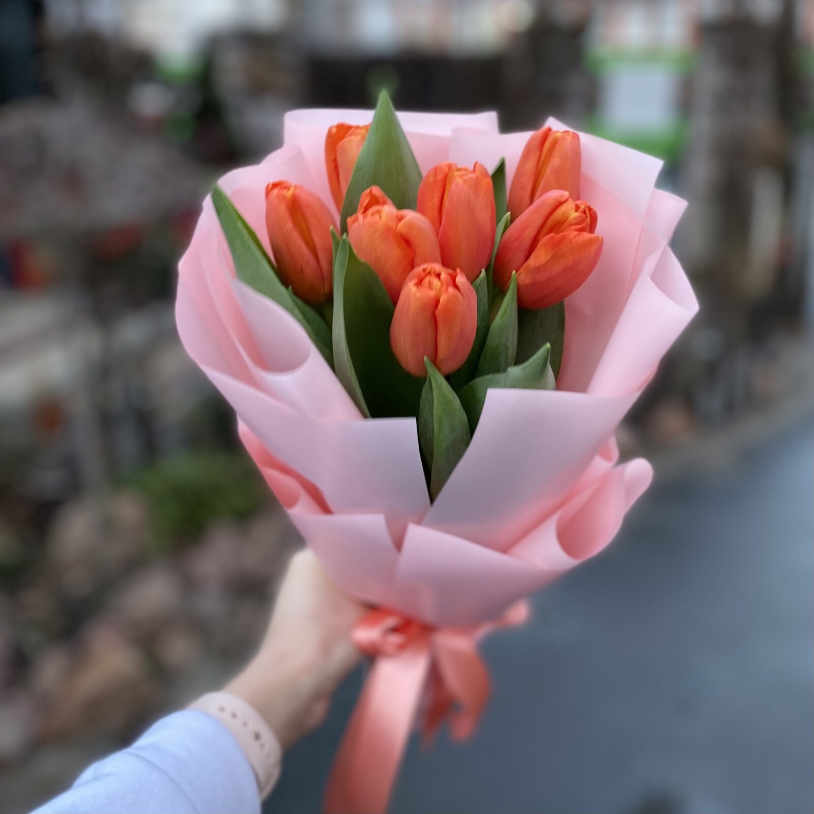 Букет из тюльпанов #1061 Букет из тюльпанов #1061 - цветы, цветы гомель, доставка цветов гомель, купить цветы, доставка цветов
