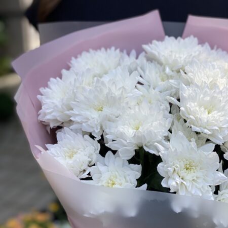 Букет из хризантем #1128 - цветы, цветы гомель, доставка цветов гомель, купить цветы, доставка цветов