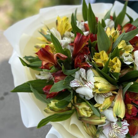 Букет из альстромерии  #1134 - цветы, цветы гомель, доставка цветов гомель, купить цветы, доставка цветов