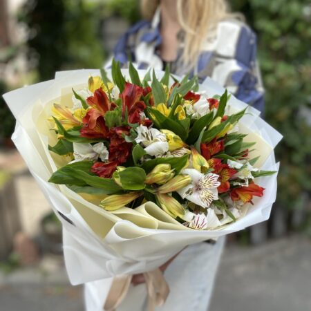 Букет из альстромерии  #1134 - цветы, цветы гомель, доставка цветов гомель, купить цветы, доставка цветов