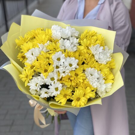 Букет из ромашек #1151 - цветы, цветы гомель, доставка цветов гомель, купить цветы, доставка цветов