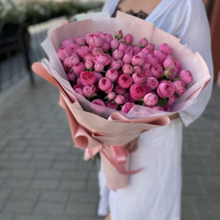 Букет из кустовых роз #1149 - цветы, цветы гомель, доставка цветов гомель, купить цветы, доставка цветов