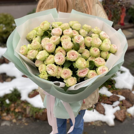 Букет из кустовых роз #1171 - цветы, цветы гомель, доставка цветов гомель, купить цветы, доставка цветов