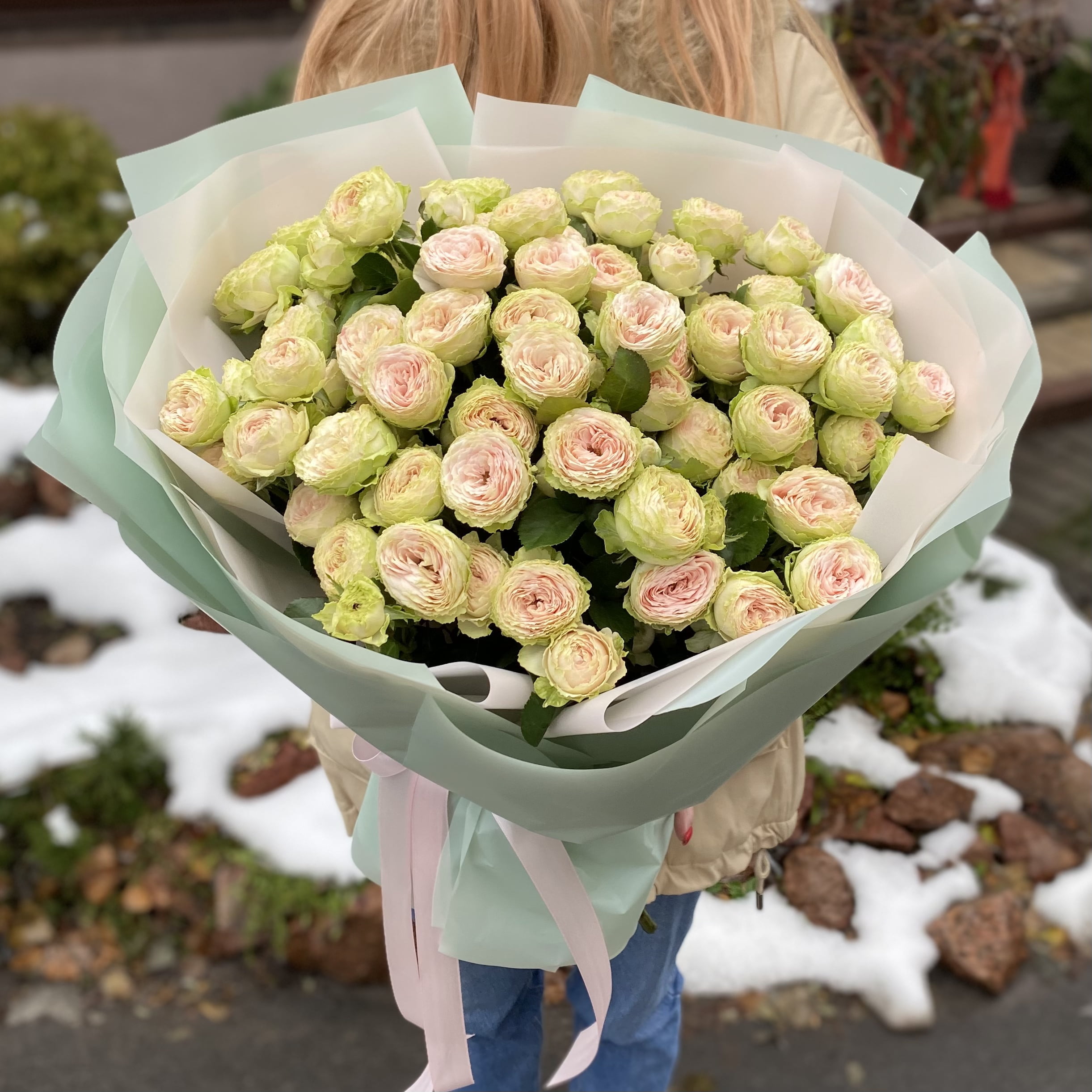 Букет из кустовых роз #1171 - цветы, цветы гомель, доставка цветов гомель, купить цветы, доставка цветов