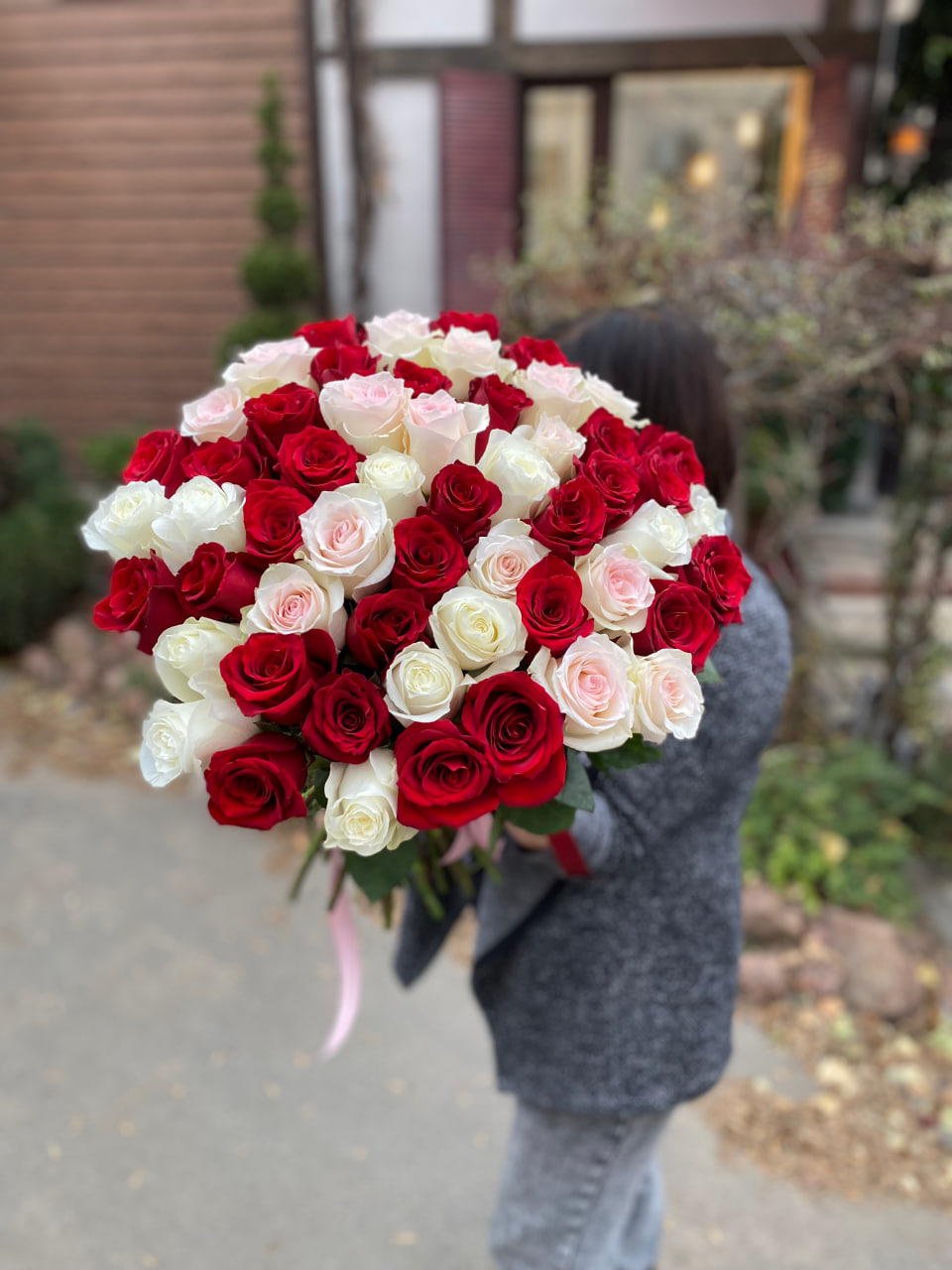 Монобукет #2300 - цветы, цветы гомель, доставка цветов гомель, купить цветы, доставка цветов