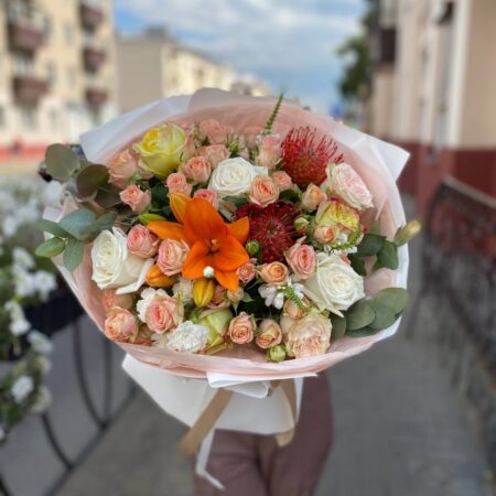 Монобукет #6456 - цветы, цветы гомель, доставка цветов гомель, купить цветы, доставка цветов